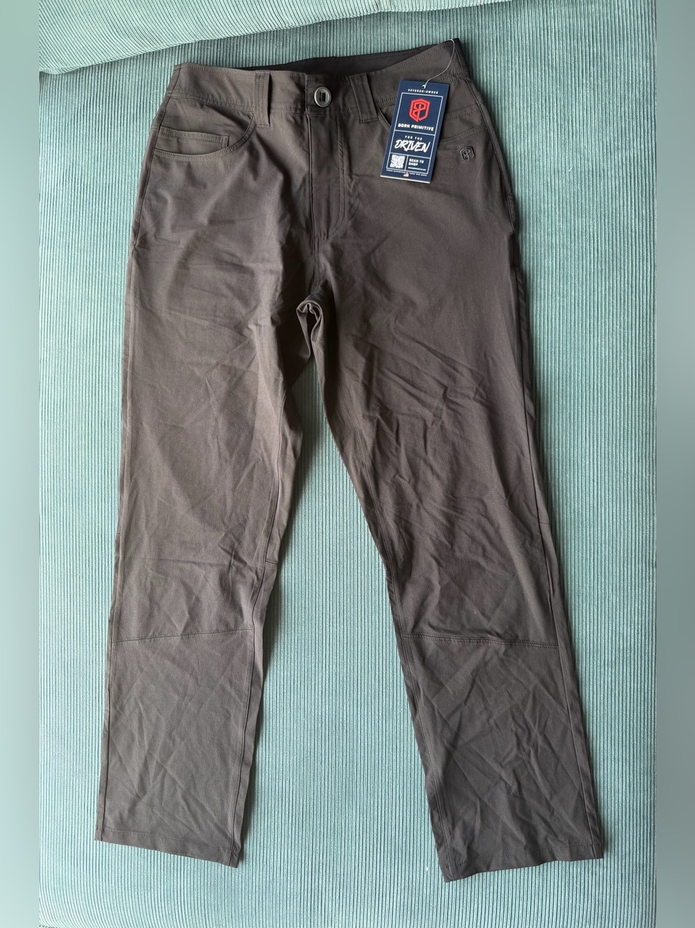 NWT Born Primitive Traverse Pants Trousers Black Athleisure 30 Stretch Athletic